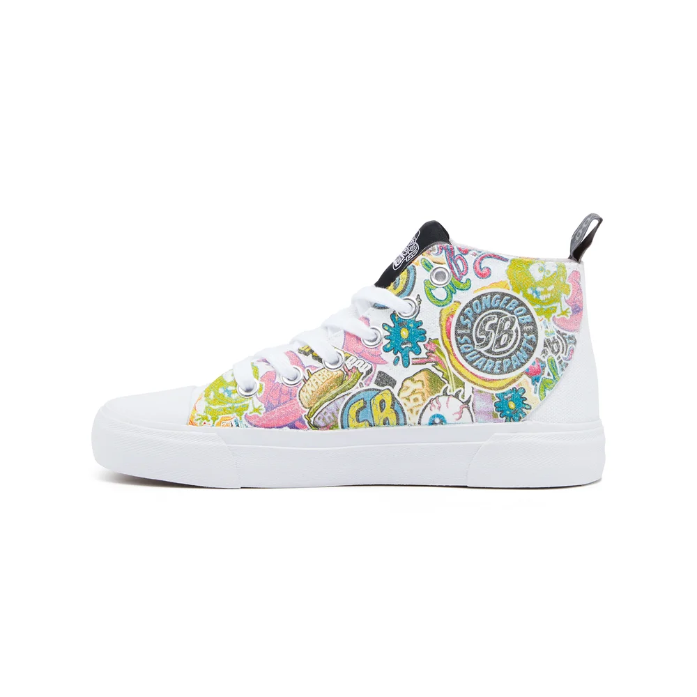 Akedo x SpongeBob SquarePants Kids' High Top - White - UK Kids 10 / EU28 Bild 1