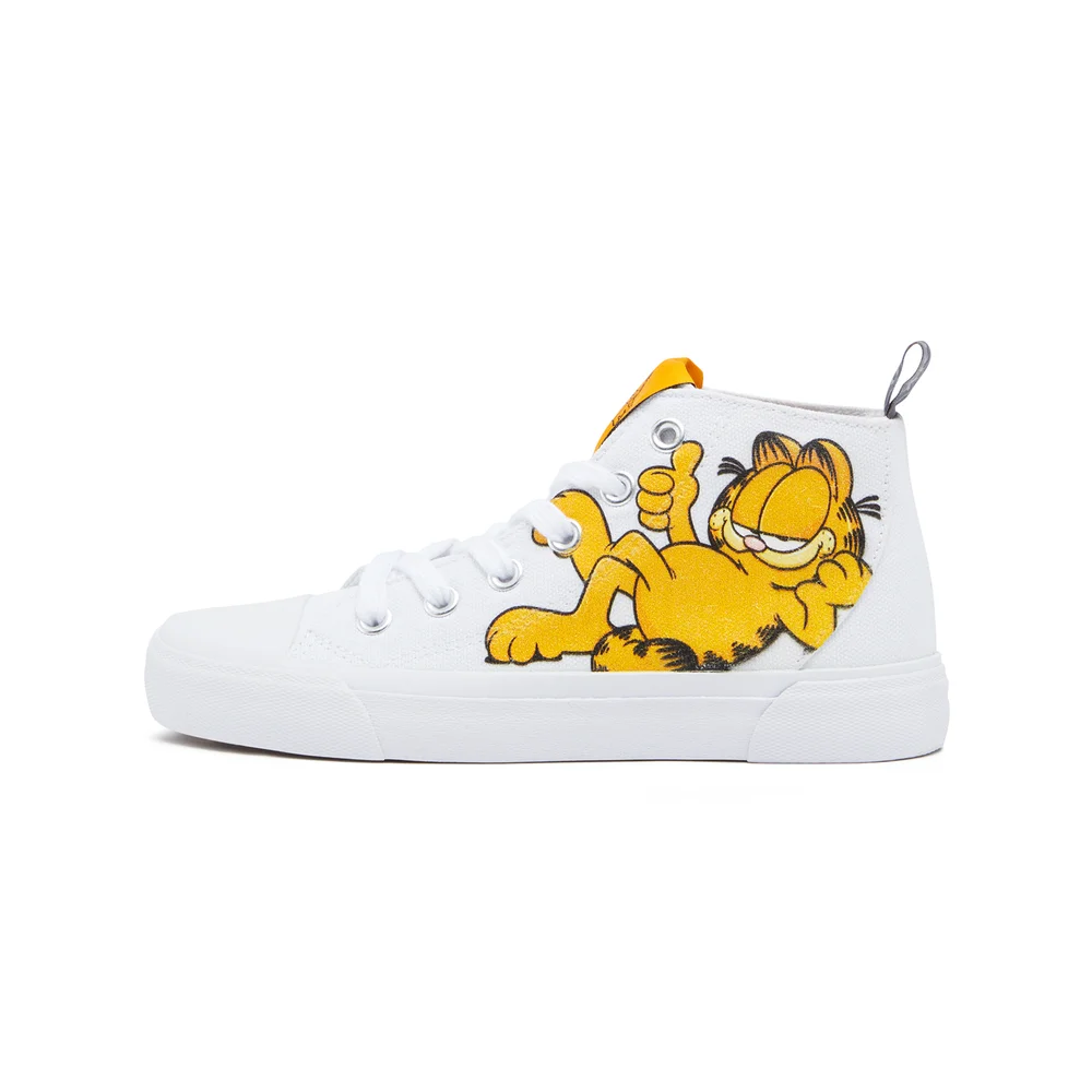 Akedo x Garfield Kids' High Top - White - UK Kids 10 / EU28 Bild 1