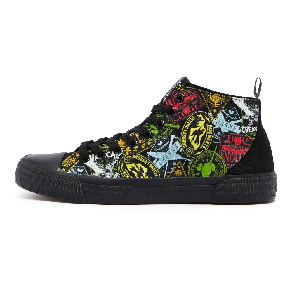 Akedo x Harry Potter Badges High Top - All Black - UK 3 / EU 35.5 / US Men's 3.5 / Women's 5 Bild 1