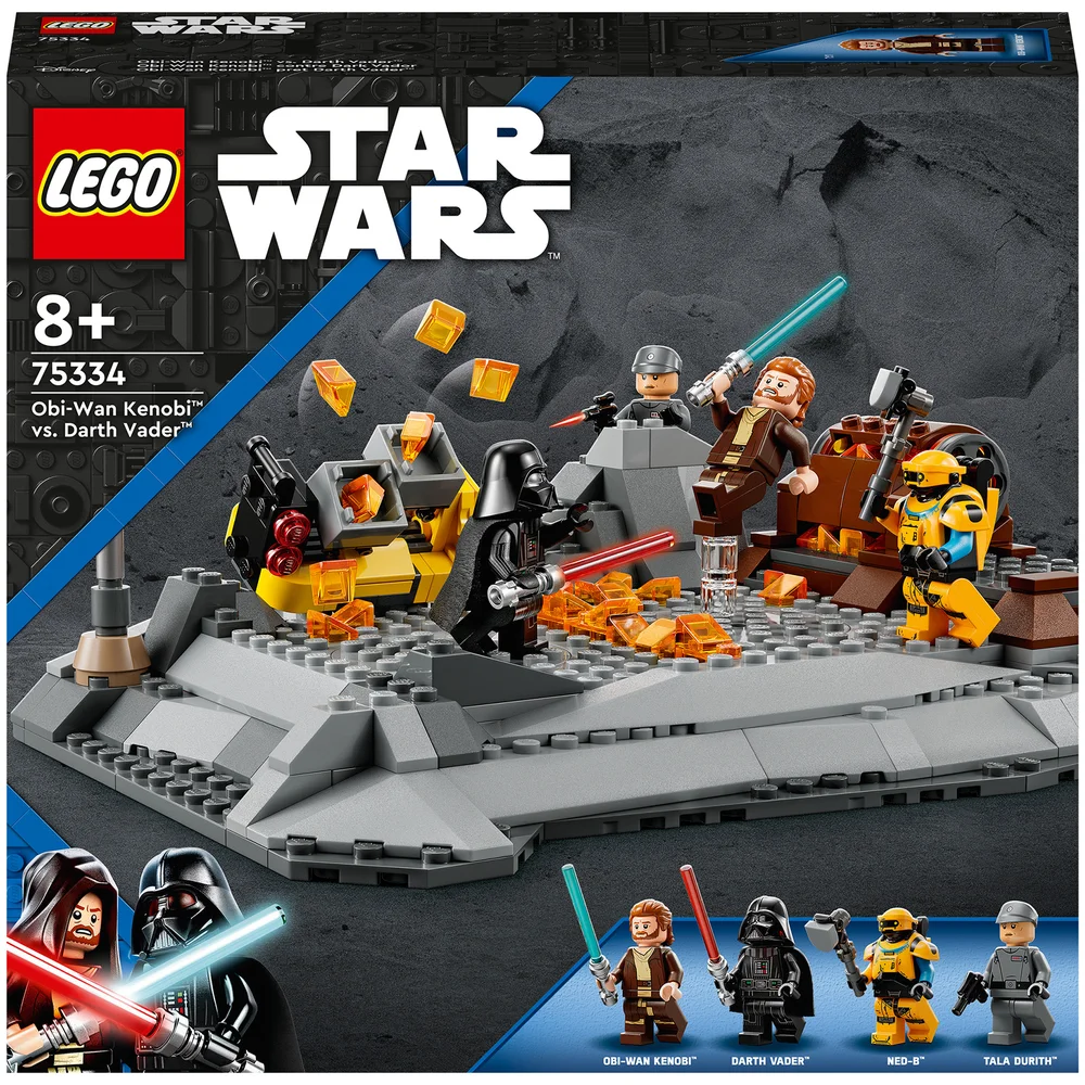 LEGO Star Wars: Obi-Wan Kenobi vs. Darth Vader, baubares Spielzeug (75334) Bild 1