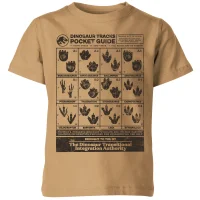 Jurassic World Dino Tracks Pocket Guide Kids' T-Shirt - Tan - undefined undefined