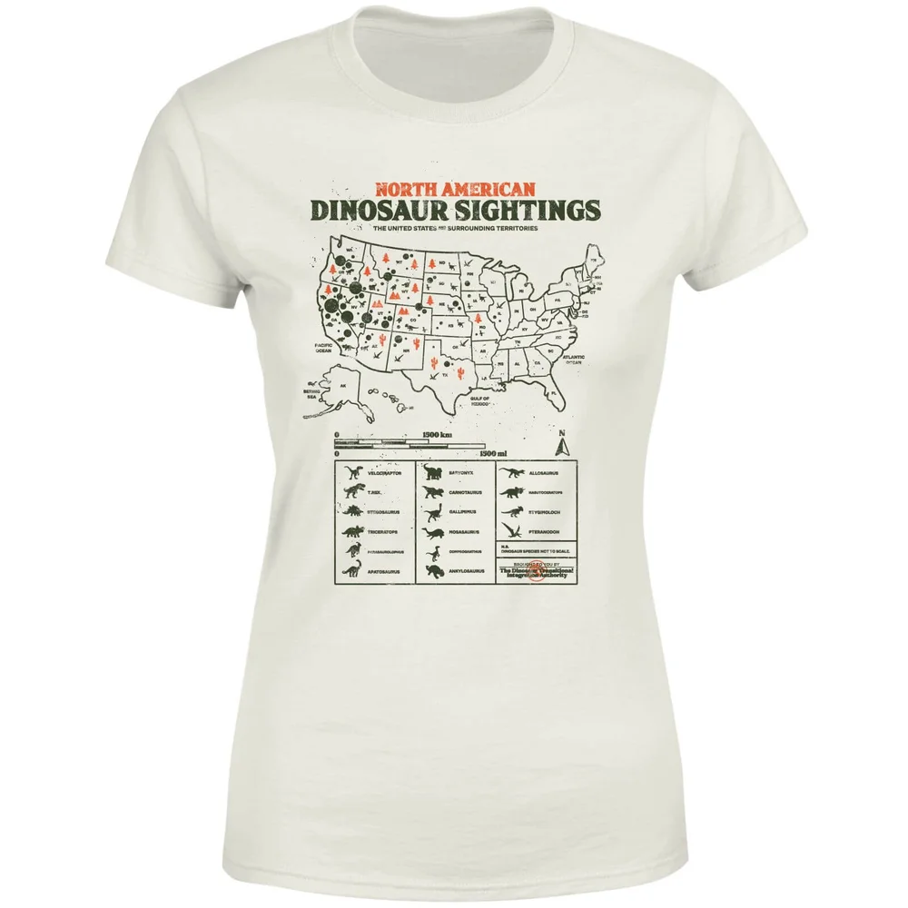Jurassic World Dinosaur Sightings Women's T-Shirt - Cream - M Bild 1