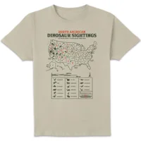 Jurassic World Dinosaur Sightings Men's T-Shirt - Cream - undefined undefined