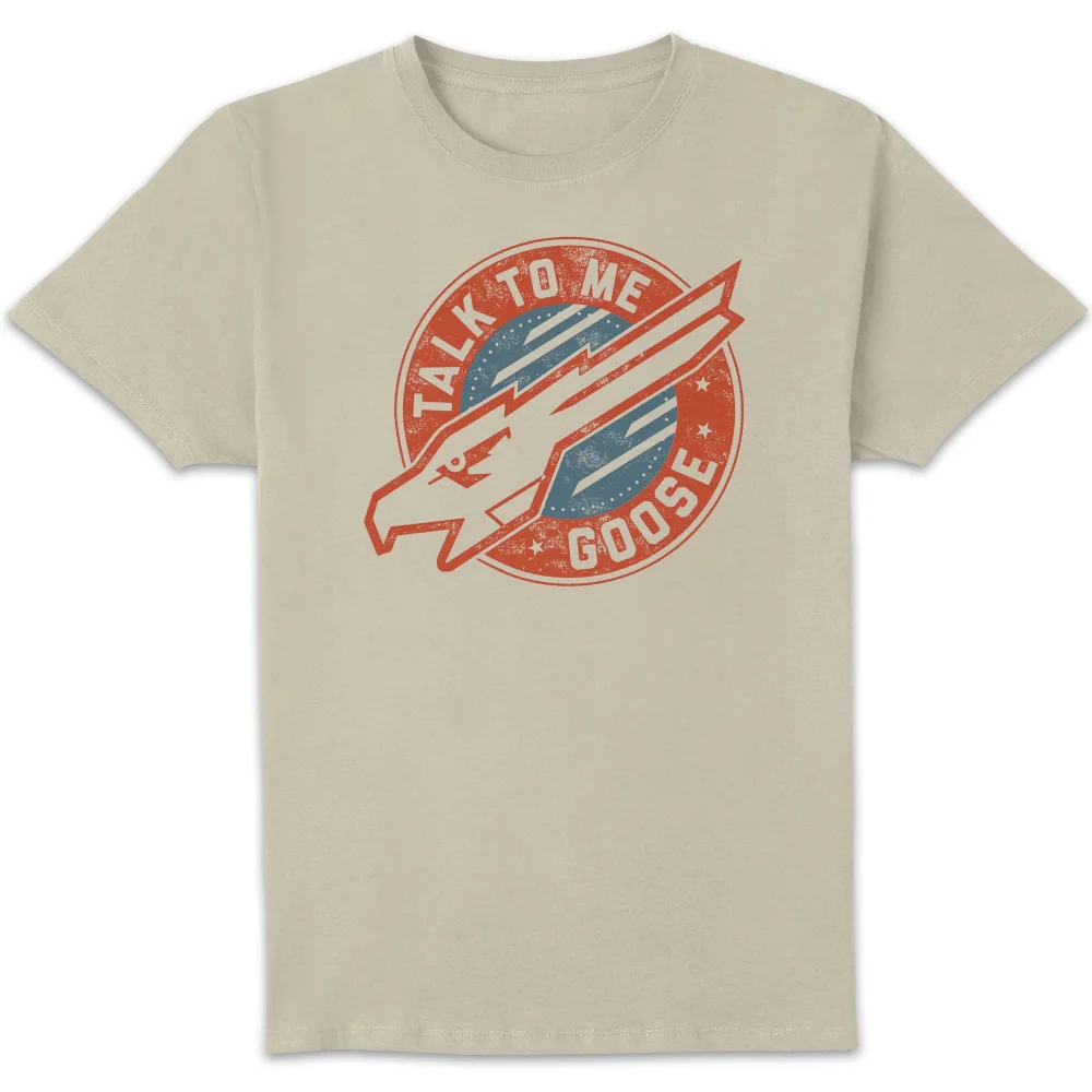 Top Gun Talk To Me Goose Unisex T-Shirt - White Vintage Wash - M Bild 1