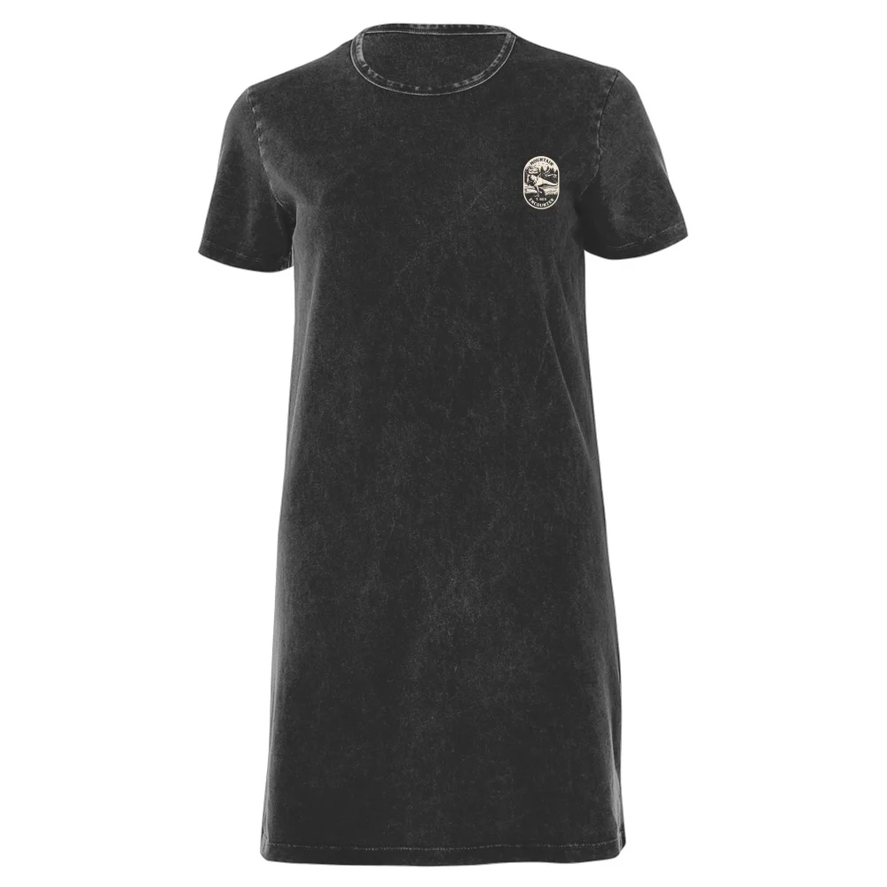 Jurassic World T-Rex Encounter Women's T-Shirt Dress - Black Acid Wash - M Bild 1