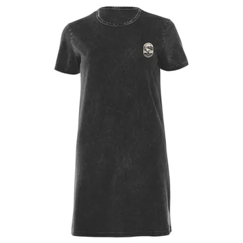 Jurassic World T-Rex Encounter Women's T-Shirt Dress - Black Acid Wash