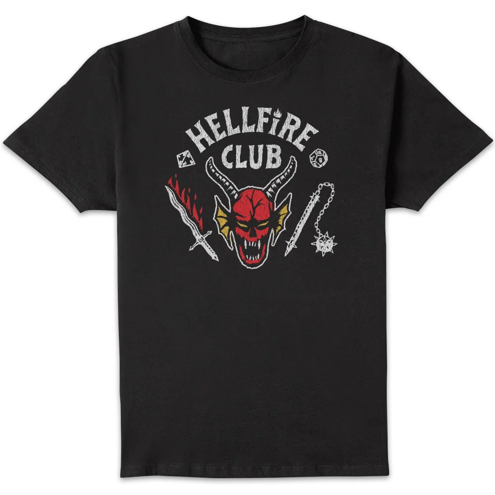 Stranger Things Hellfire Club Vintage Unisex T-Shirt - Black - M Bild 1