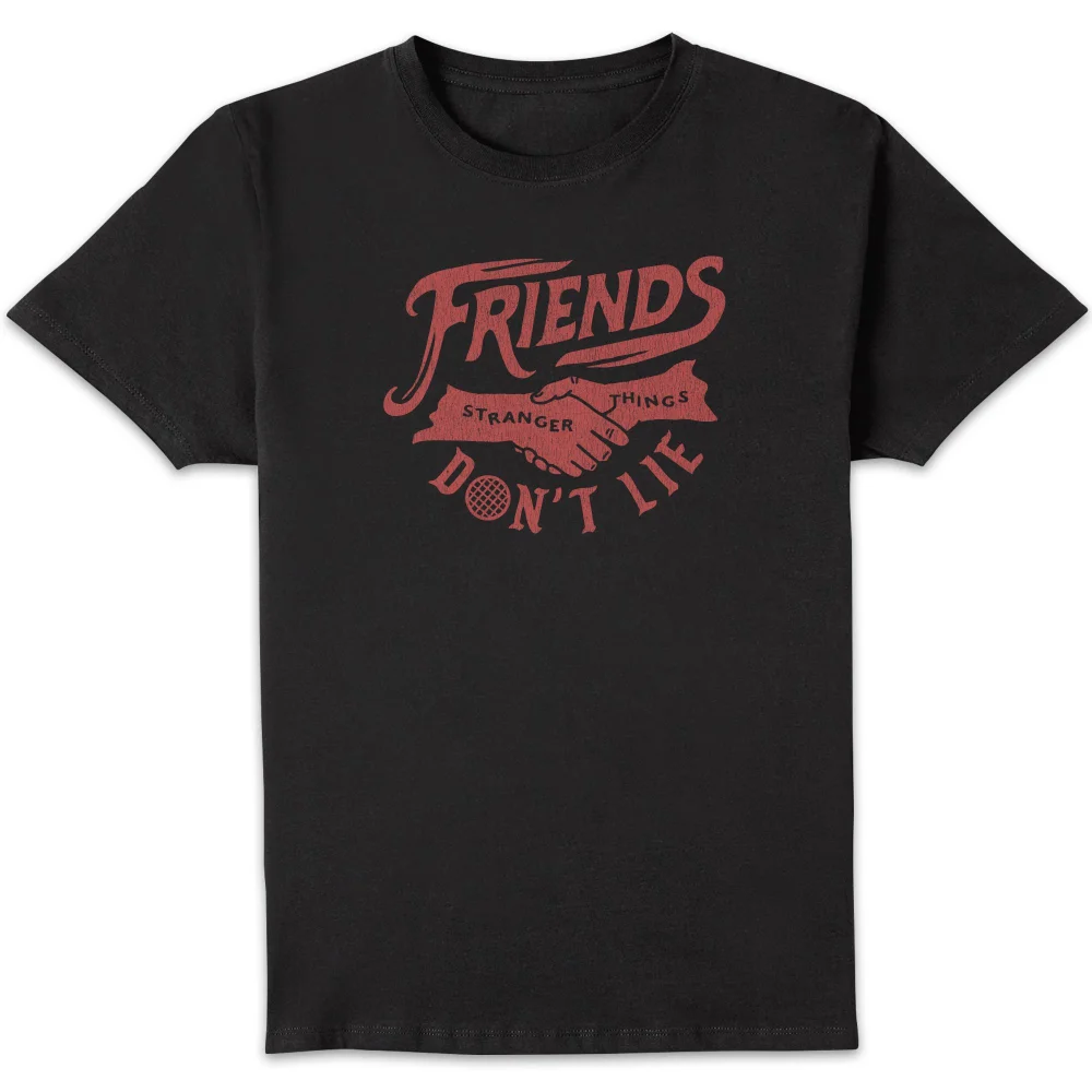 Stranger Things Friends Don't Lie Unisex T-Shirt - Black - S Bild 1