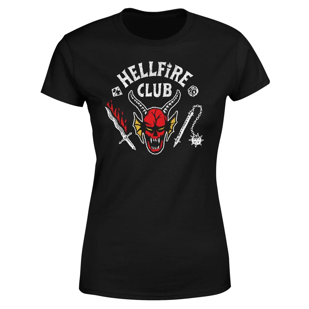 Stranger Things Hellfire Club Vintage Women's T-Shirt - Black - XS Bild 1