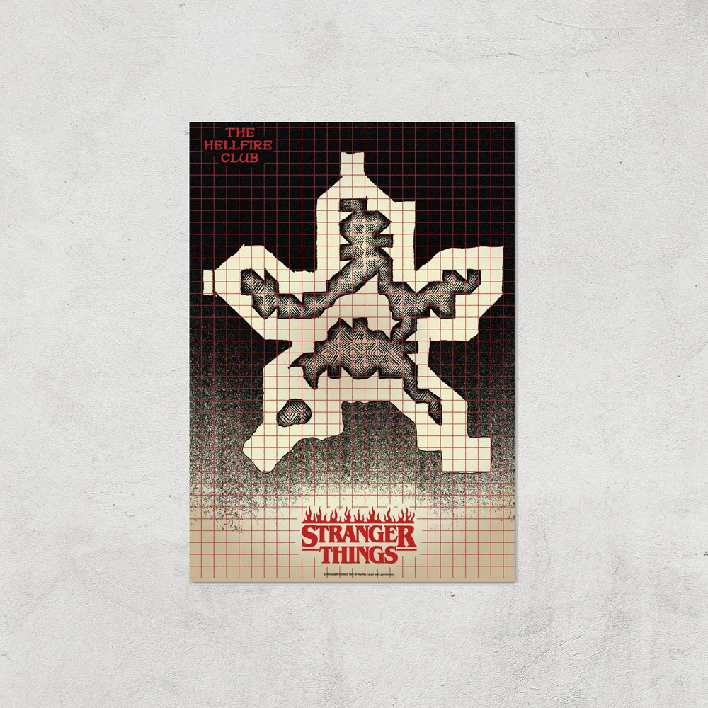 Stranger Things Map Giclee Art Print - A4 - Print Only Bild 1