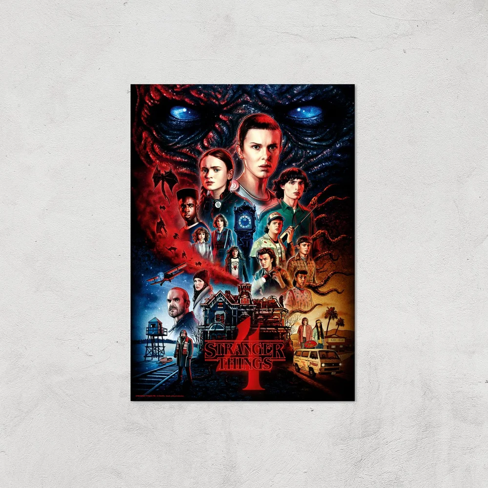 Stranger Things Composition Giclee Art Print - A4 - Print Only Bild 1