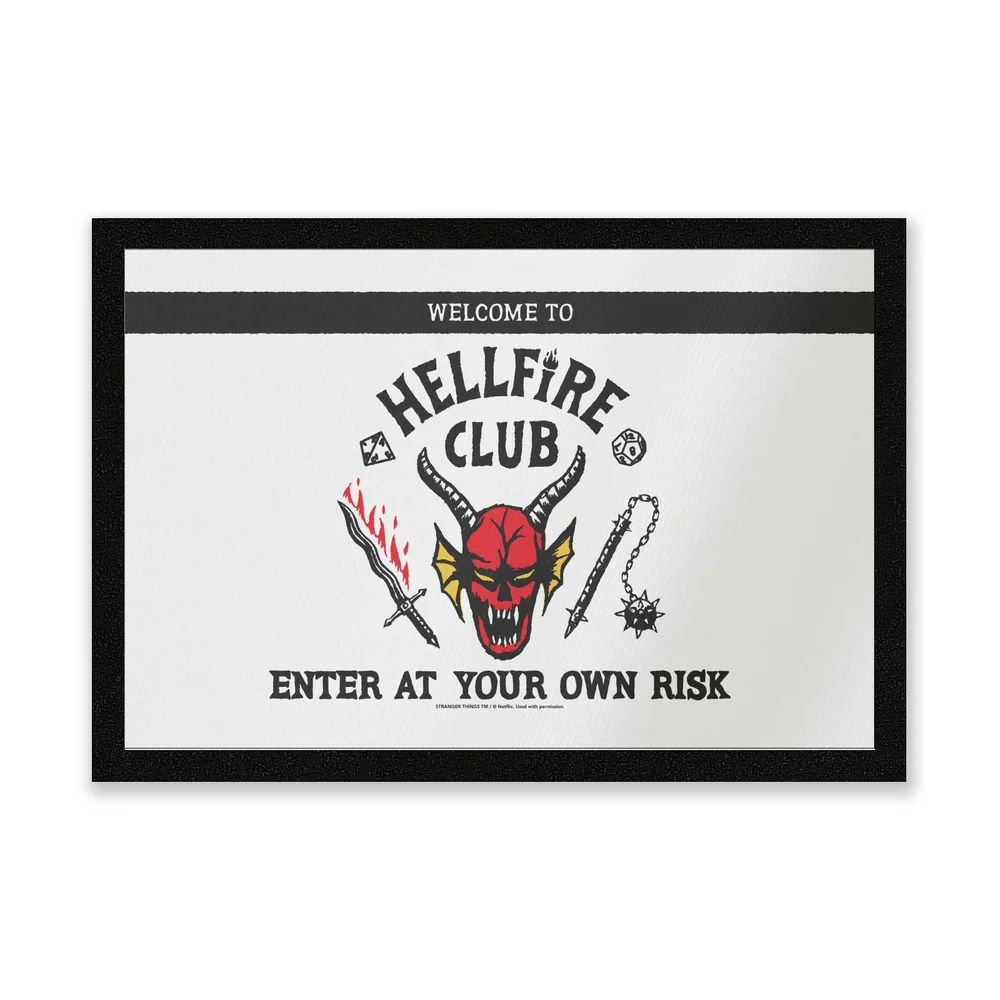 Stranger Things Welcome To The Hellfire Club Entrance Mat Bild 1