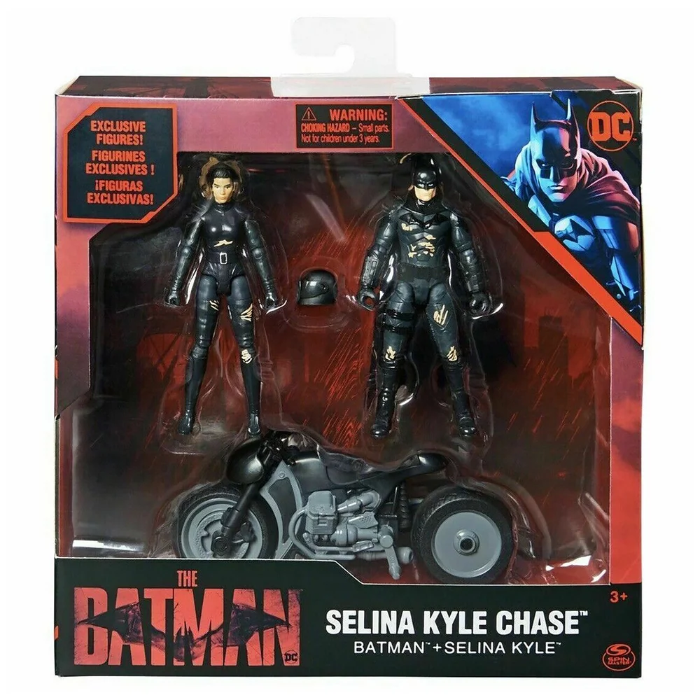 Spin Master The Batman Batman and Selina Kyle Chase 4 Inch Action Figure Box Set Bild 1