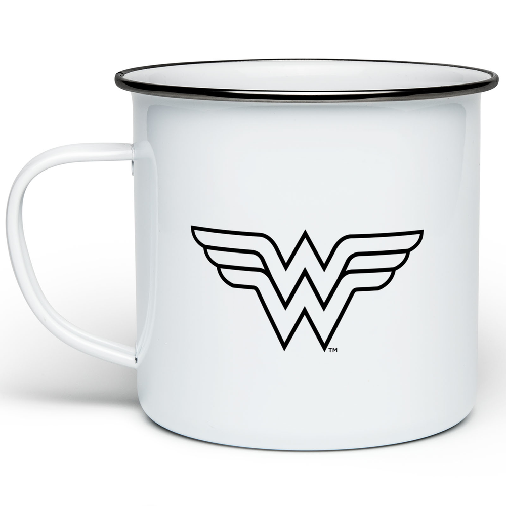 Wonder Woman Logo Enamel Mug - White Bild 1