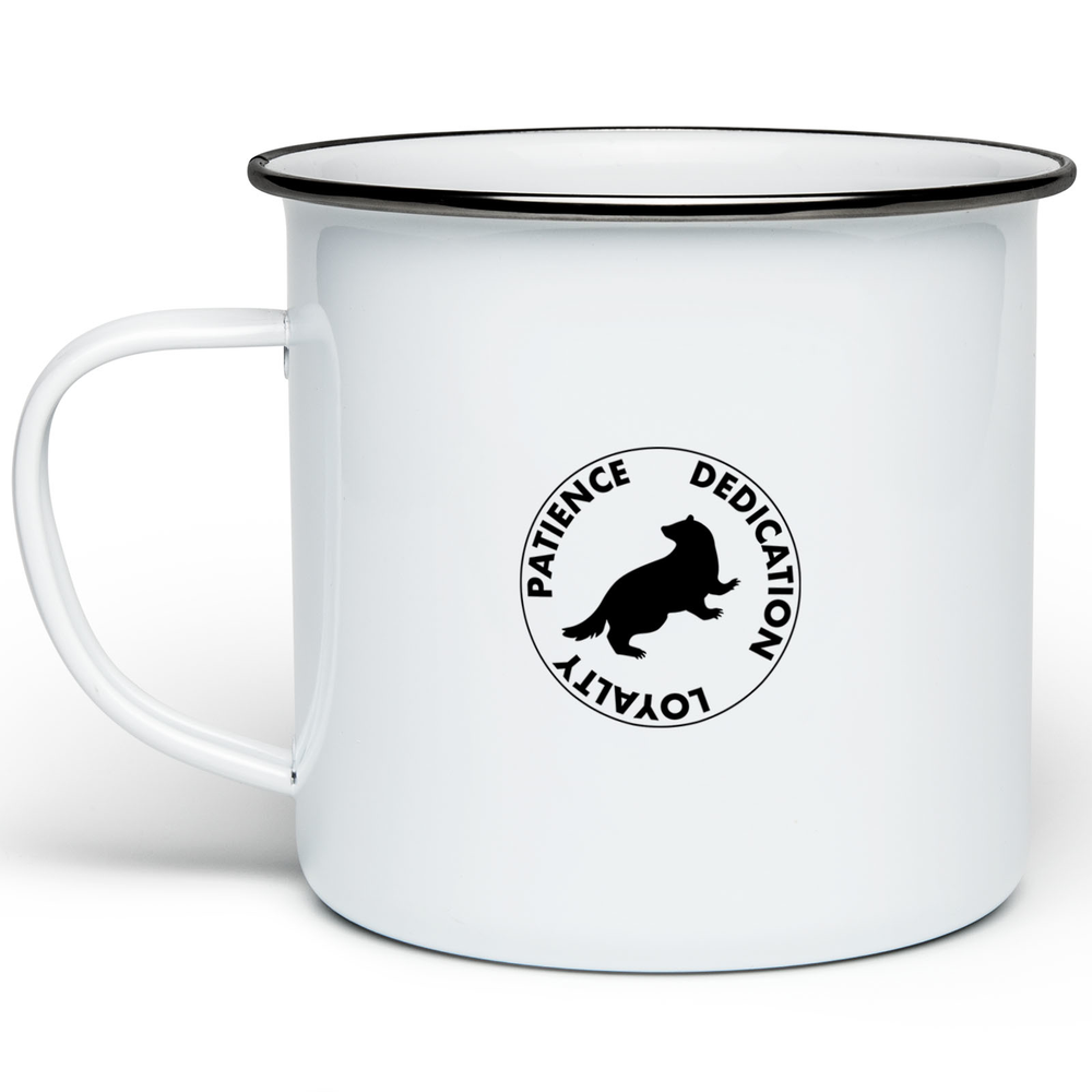 Harry Potter Hufflepuff House Enamel Mug - White Bild 1