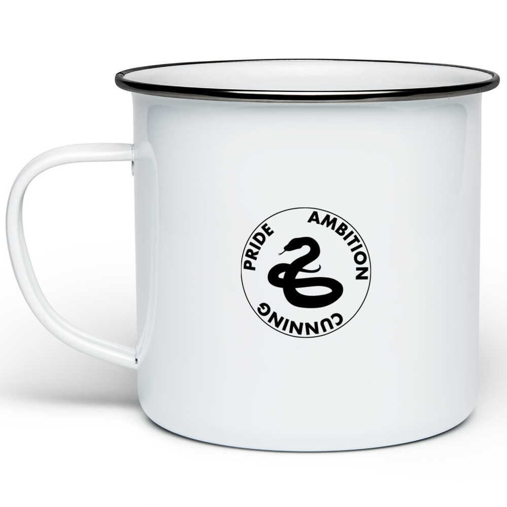 Harry Potter Slytherin House Enamel Mug - White Bild 1