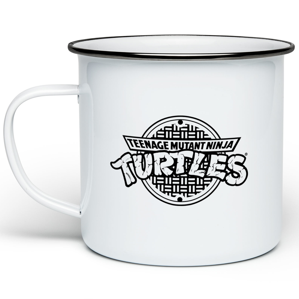 Teenage Mutant Ninja Turtles Sewer Logo Enamel Mug - White Bild 1