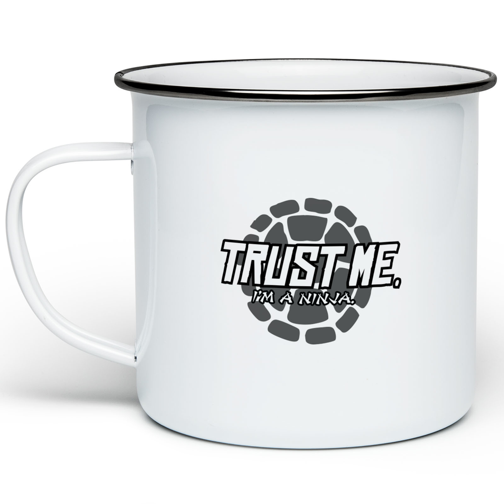 Teenage Mutant Ninja Turtles Trust Me I Am A Ninja Enamel Mug - White Bild 1