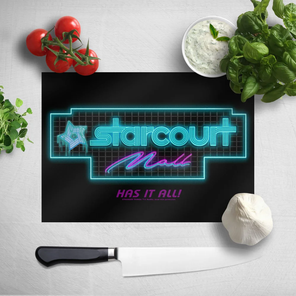 Stranger Things Starcourt Mall Chopping Board Bild 1