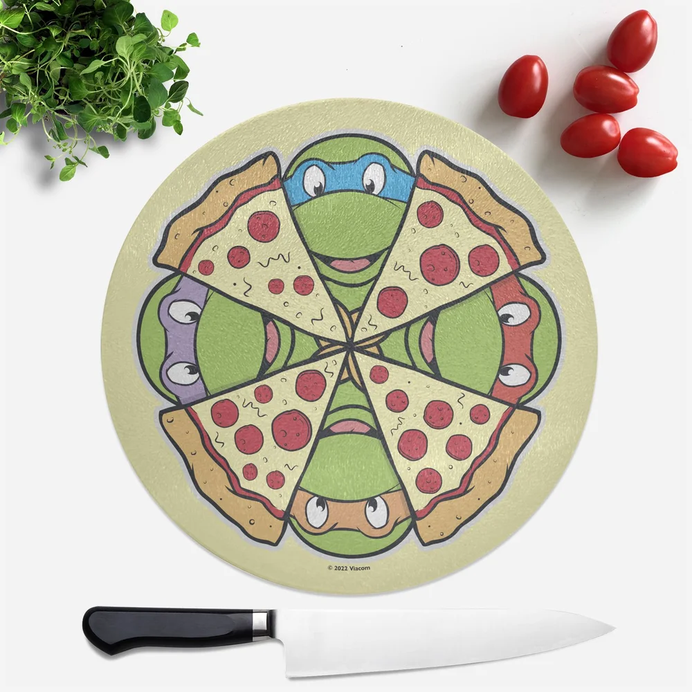 Teenage Mutant Ninja Turtles Turtle Pizza Round Chopping Board Bild 1