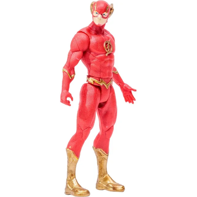 McFarlane DC Direct The Flash 3 Inch Action Figure with Flashpoint Comic Metallic Cover SDCC Variant