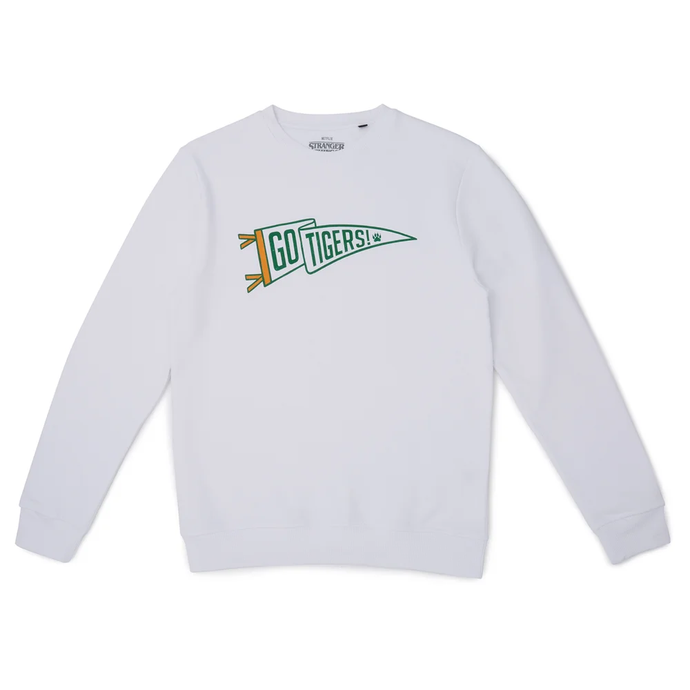 Stranger Things Go Tigers! Sweatshirt - White - S Bild 1