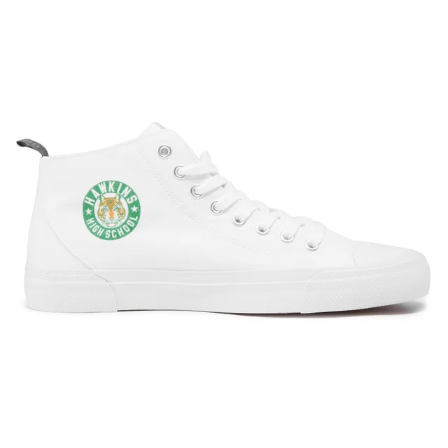 Akedo x Stranger Things Hawkins Tigers High Top - White