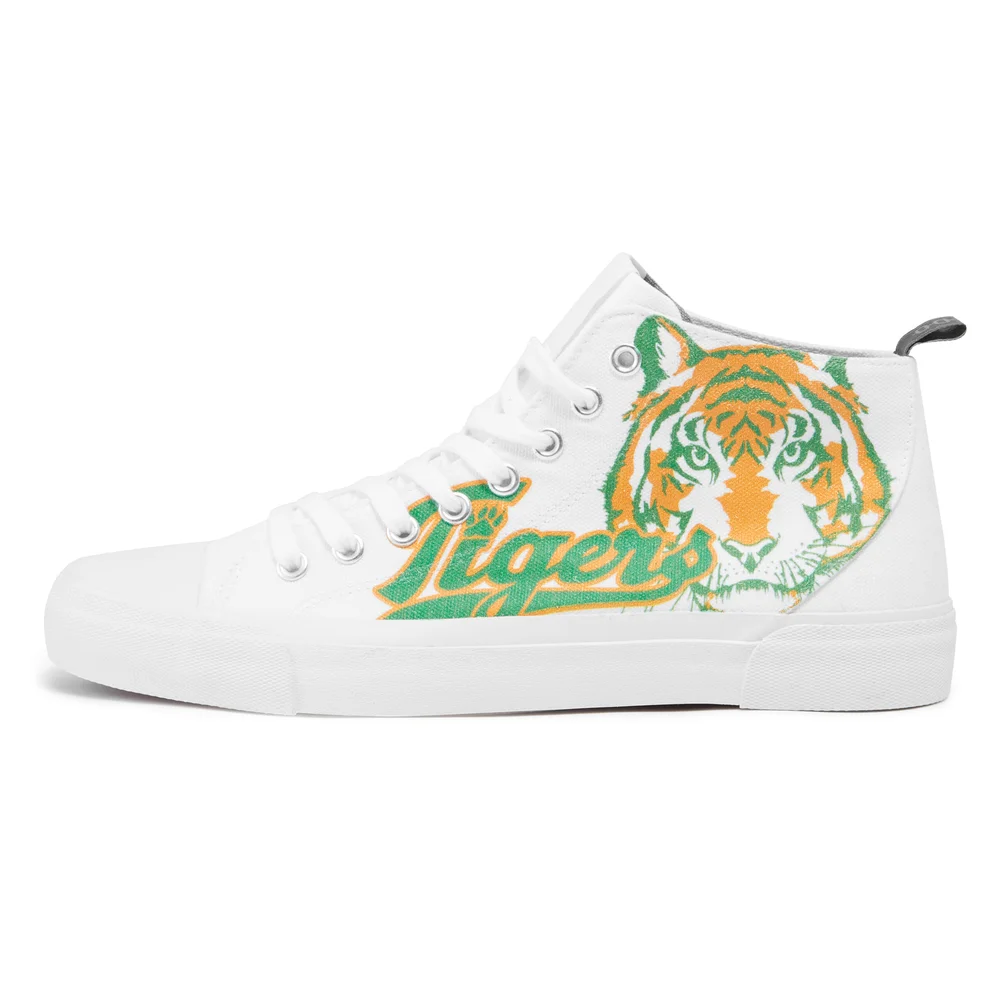 Akedo x Stranger Things Hawkins Tigers High Top - White - UK 3 / EU 35.5 / US Men's 3.5 / Women's 5 Bild 1