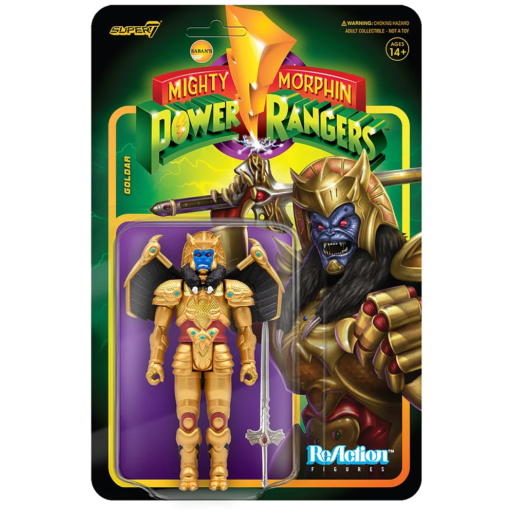 Super7 Mighty Morphin' Power Rangers Reaction Figure - Goldar Bild 1