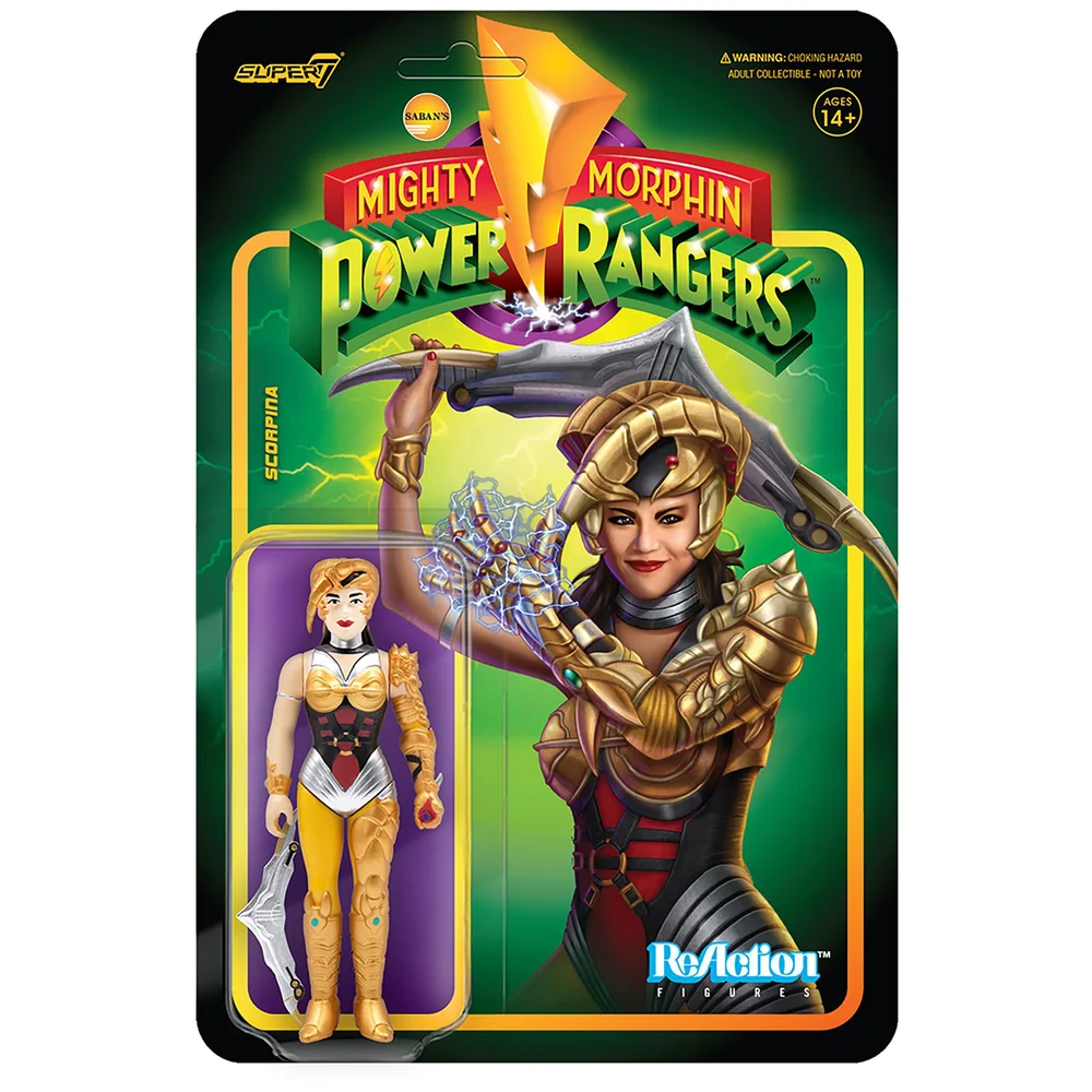 Super7 Mighty Morphin' Power Rangers Reaction Figure - Scorpina Bild 1