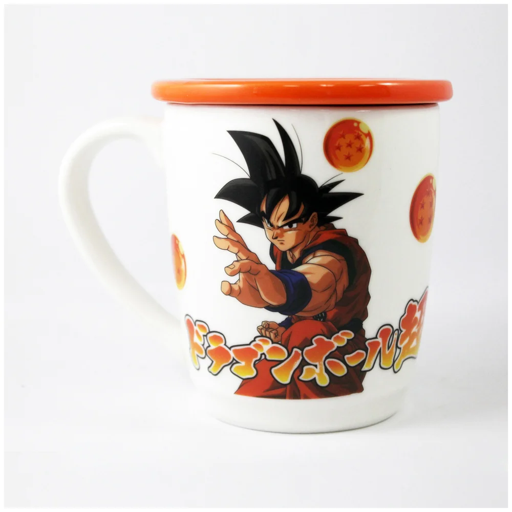 Dragonball Super Goku Mug with Coaster Lid Bild 1