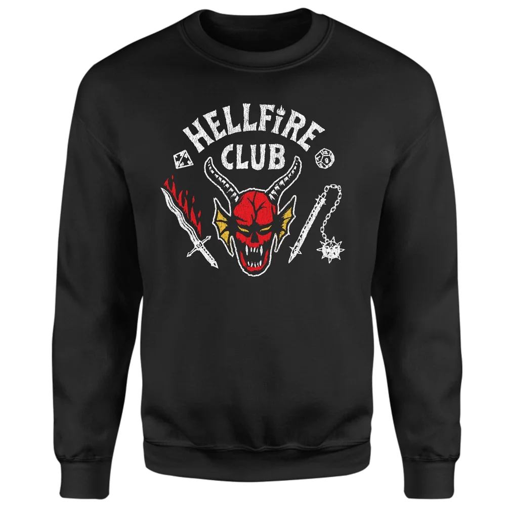 Stranger Things Hellfire Club Vintage Sweatshirt - Black - M Bild 1