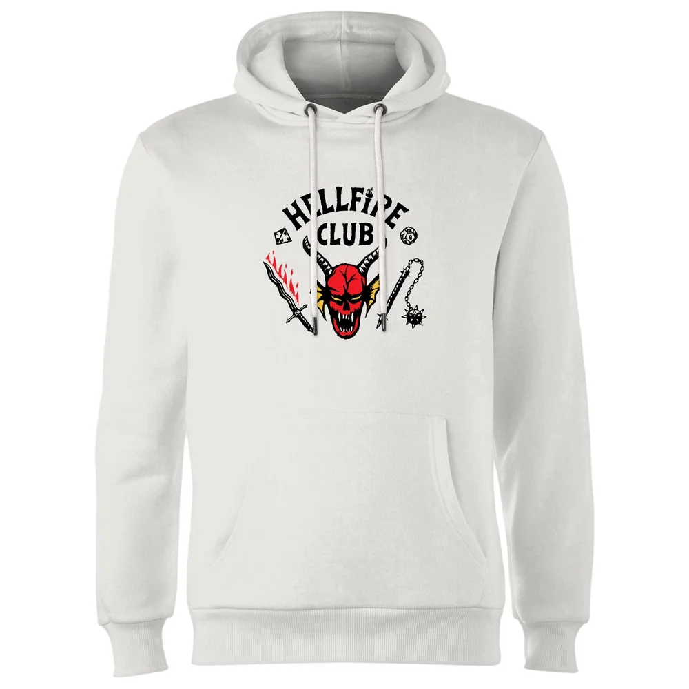 Stranger Things Hellfire Club Hoodie - White - L Bild 1