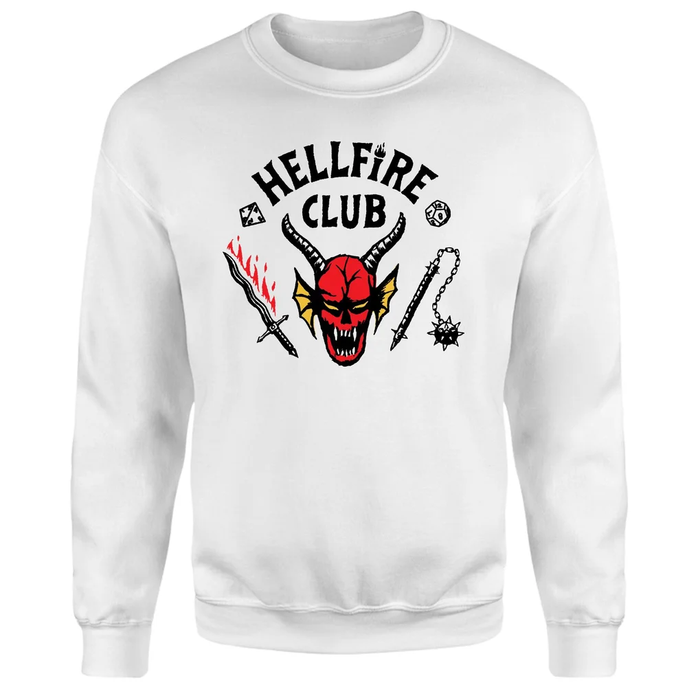 Stranger Things Hellfire Club Sweatshirt - White - S Bild 1