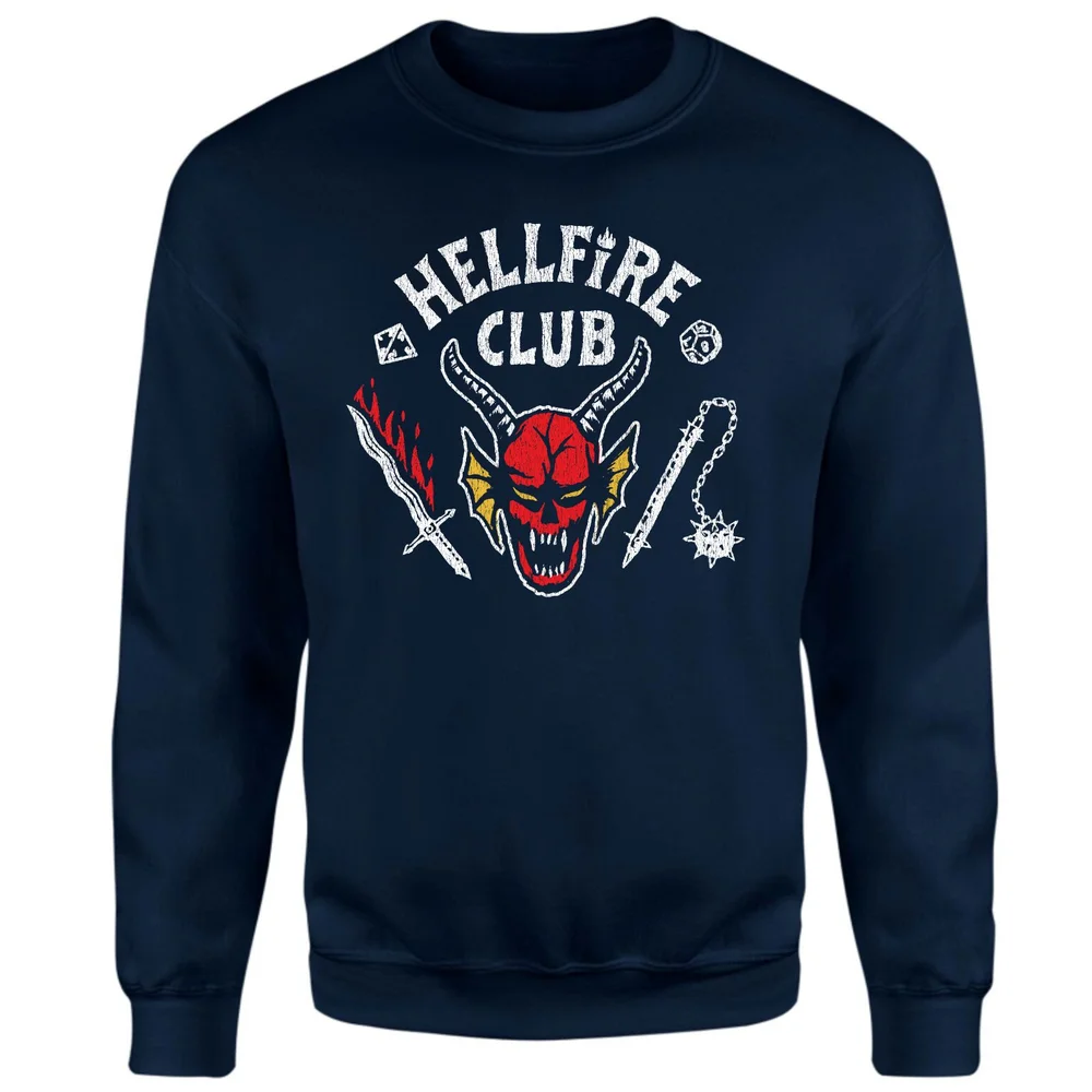 Stranger Things Hellfire Club Vintage Sweatshirt - Navy - S Bild 1