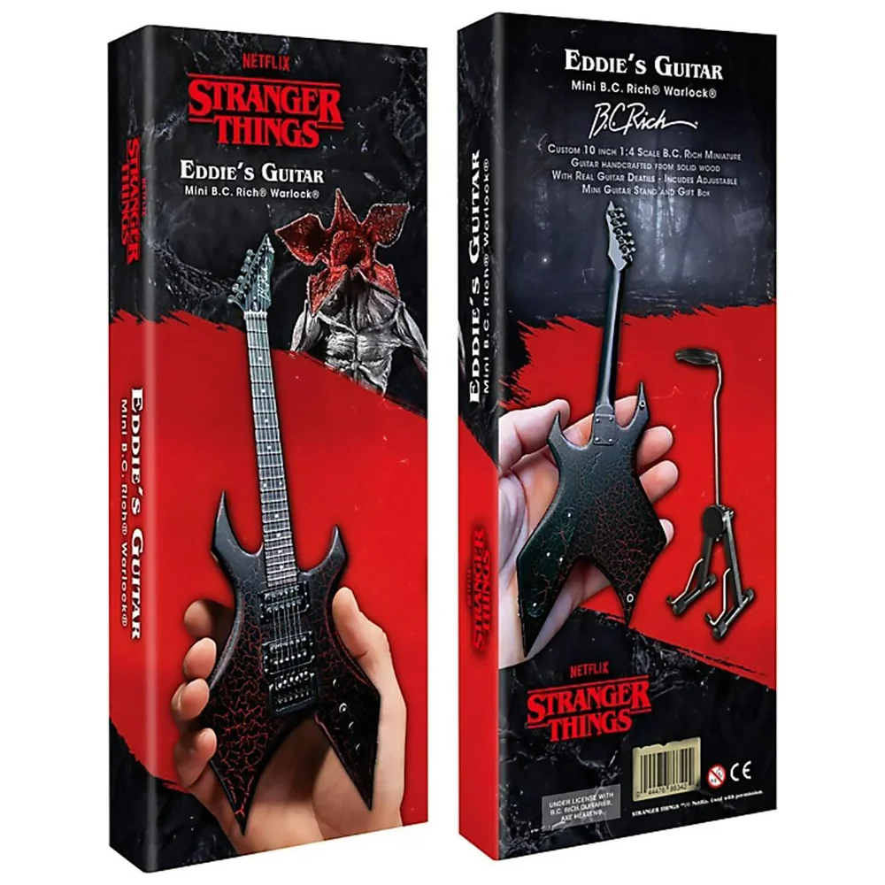 Netflix Stranger Things Eddie's Guitar BC Rich NJ Warlock Mini Guitar Replica Collectible Bild 1