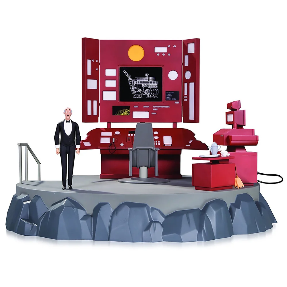 Batman Animated - DC 6 Inch Action Figure: Box Set - Batcave & Bat-Computer (With Alfred / The Animated Series Version) Bild 1