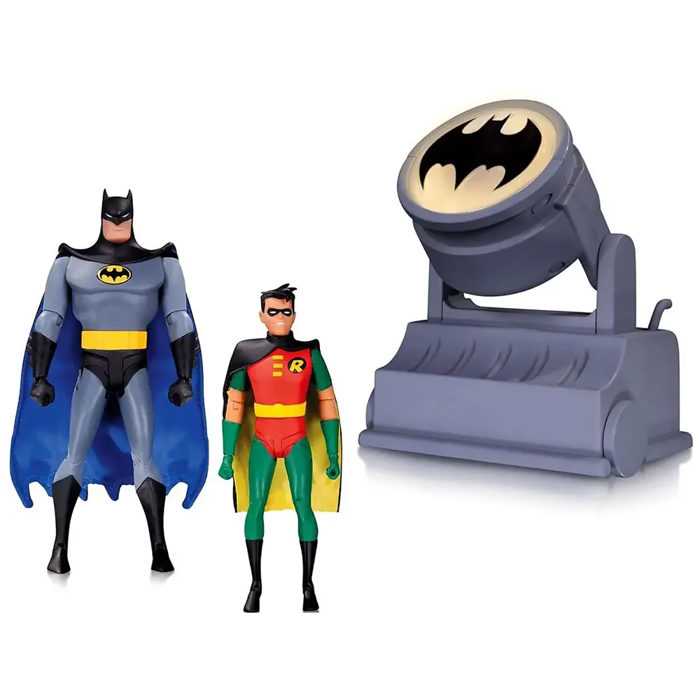 Batman Animated - DC 6 Inch Action Figure: Box Set - Batman & Robin 2-Pack (With Bat-Signal / The Animated Series Version) Bild 1