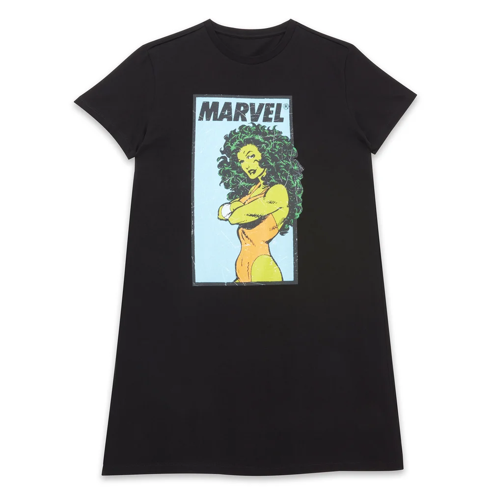 Marvel She Hulk Power Pose Women's T-Shirt Dress - Black - L Bild 1