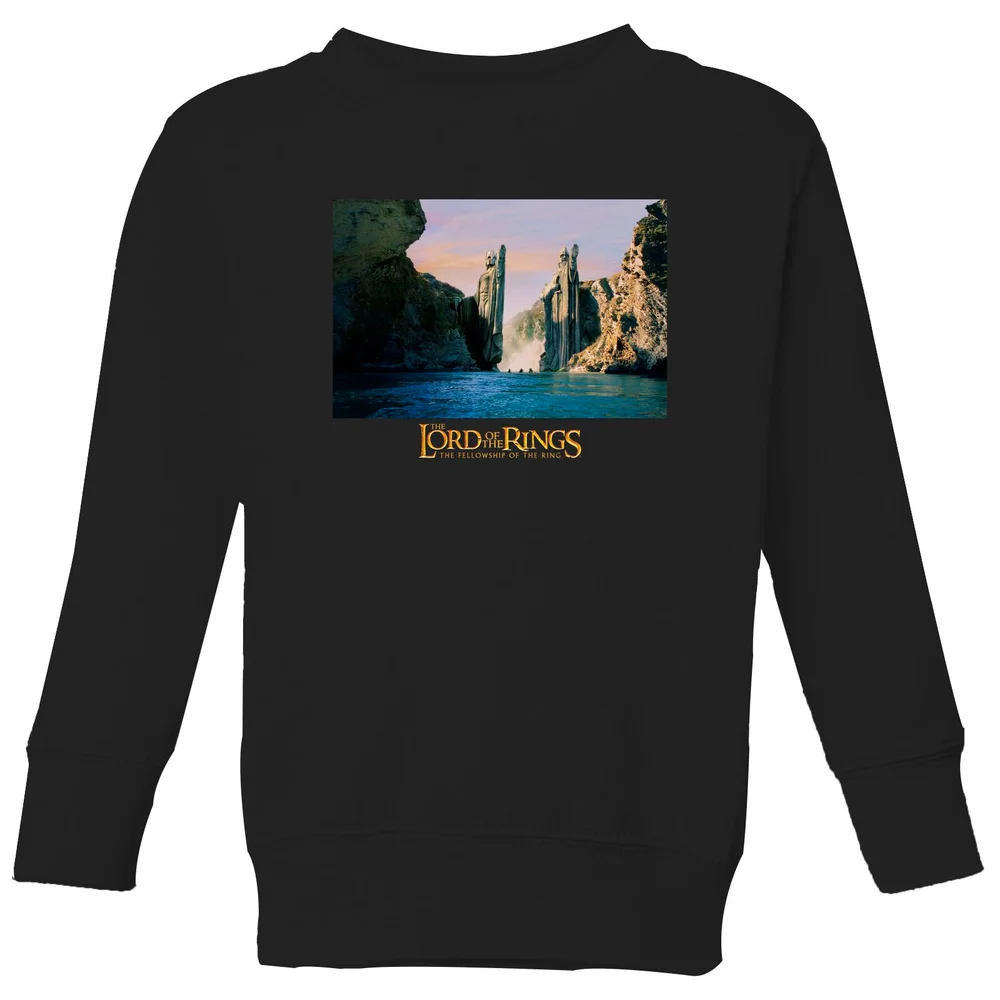 Lord Of The Rings Argonath Kids' Sweatshirt - Black - 3-4 Jahre Bild 1