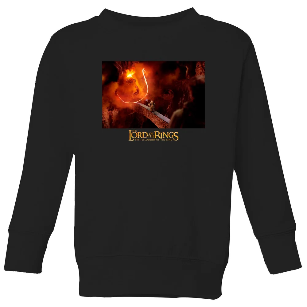 Lord Of The Rings You Shall Not Pass Kids' Sweatshirt - Black - 3-4 Jahre Bild 1