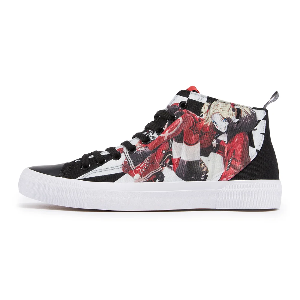 Akedo x DC Comics Harley Quinn High Top - Black - UK 3 / EU 35.5 / US Men's 3.5 / Women's 5 Bild 1