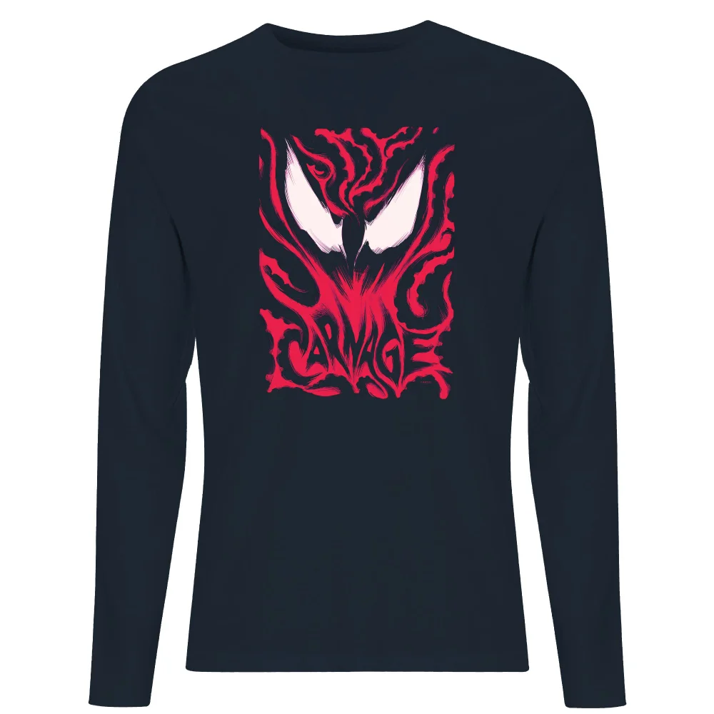 Venom Carnage Men's Long Sleeve T-Shirt - Navy - S Bild 1