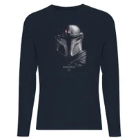 The Mandalorian Poster Men's Long Sleeve T-Shirt - Navy