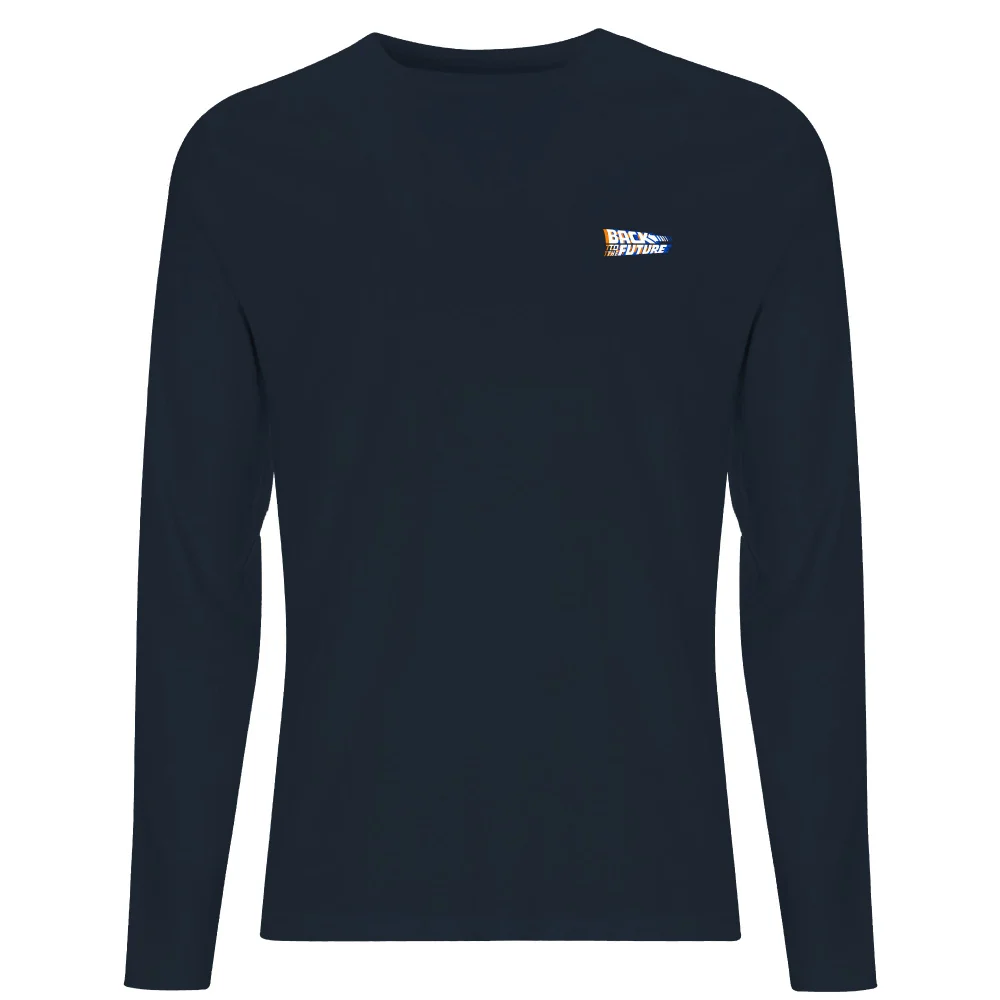Back To The Future Varsity Men's Long Sleeve T-Shirt - Navy - S Bild 1