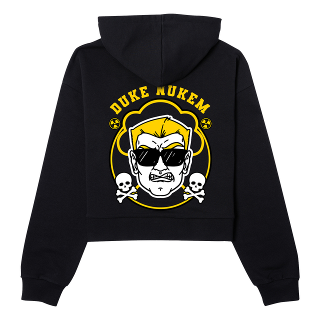 Duke Nukem Women's Cropped Hoodie - Black