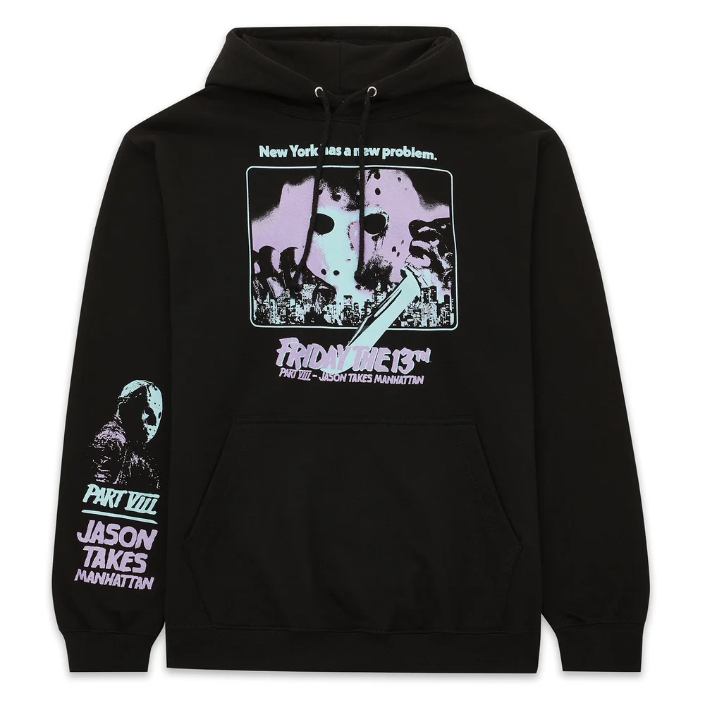 Friday the 13th Jason Takes Manhatten Hoodie - Black - S Bild 1
