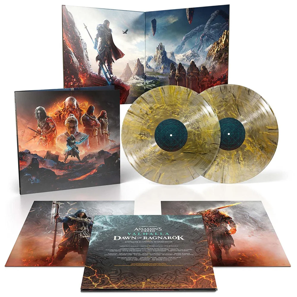 Assassin’s Creed Valhalla: Dawn Of Ragnarok 2LP (Gold with Yellow Splatter Vinyl) Bild 1