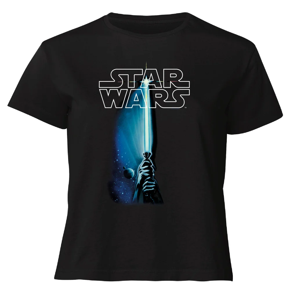 Star Wars Classic Lightsaber Women's Cropped T-Shirt - Black - XS Bild 1