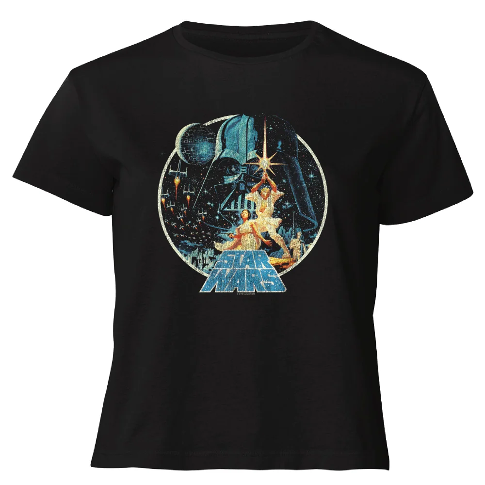 Star Wars Classic Vintage Victory Women's Cropped T-Shirt - Black - XS Bild 1